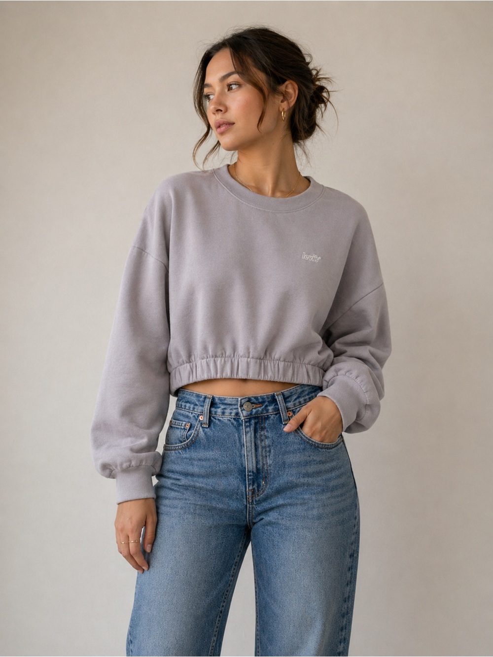 Levi's Lavender Crewneck Sweatshirt